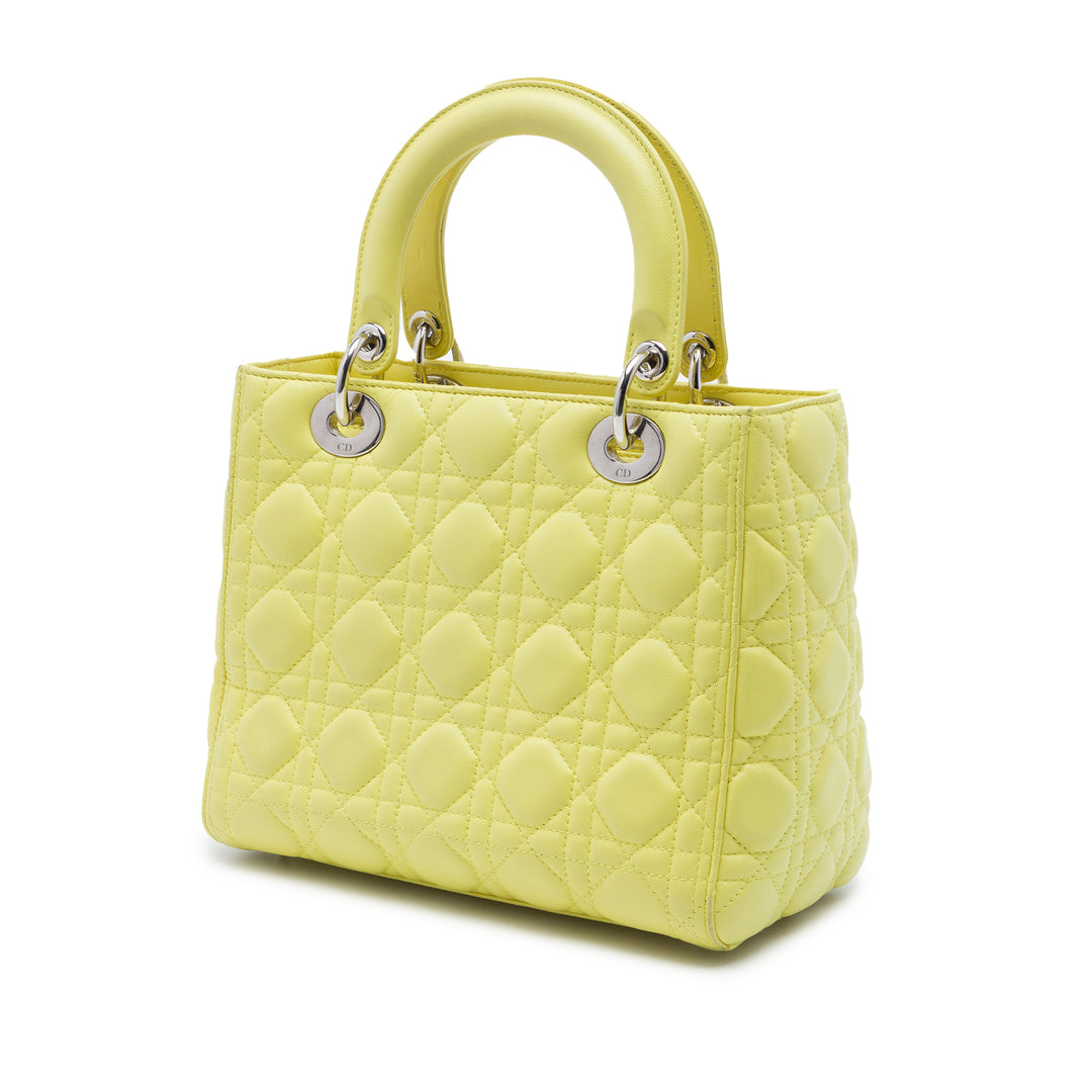 Dior Medium Cuir d’agneau Cannage Lady Dior