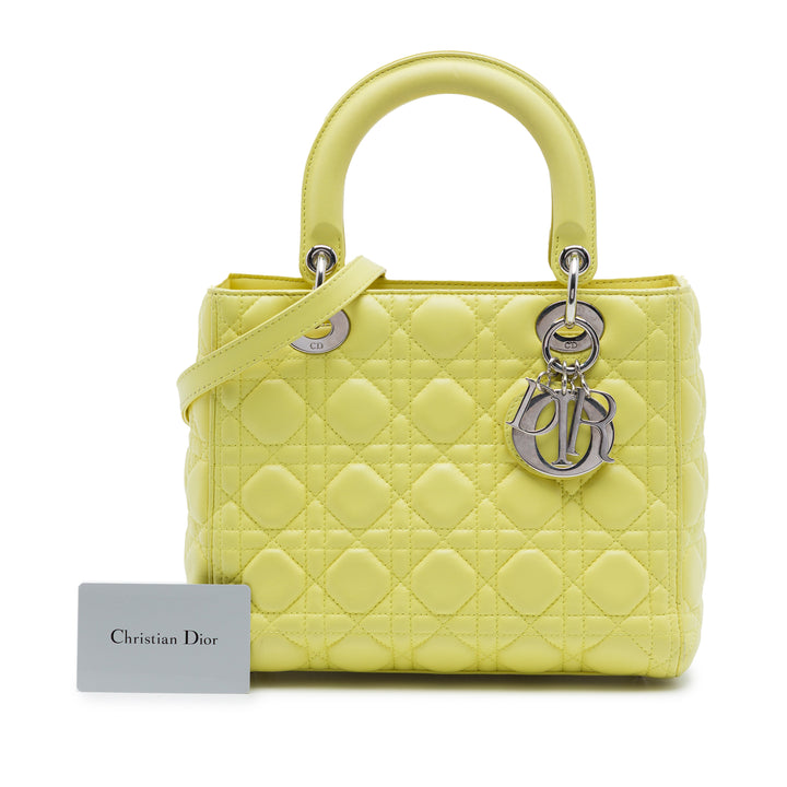 Dior Medium Cuir d’agneau Cannage Lady Dior