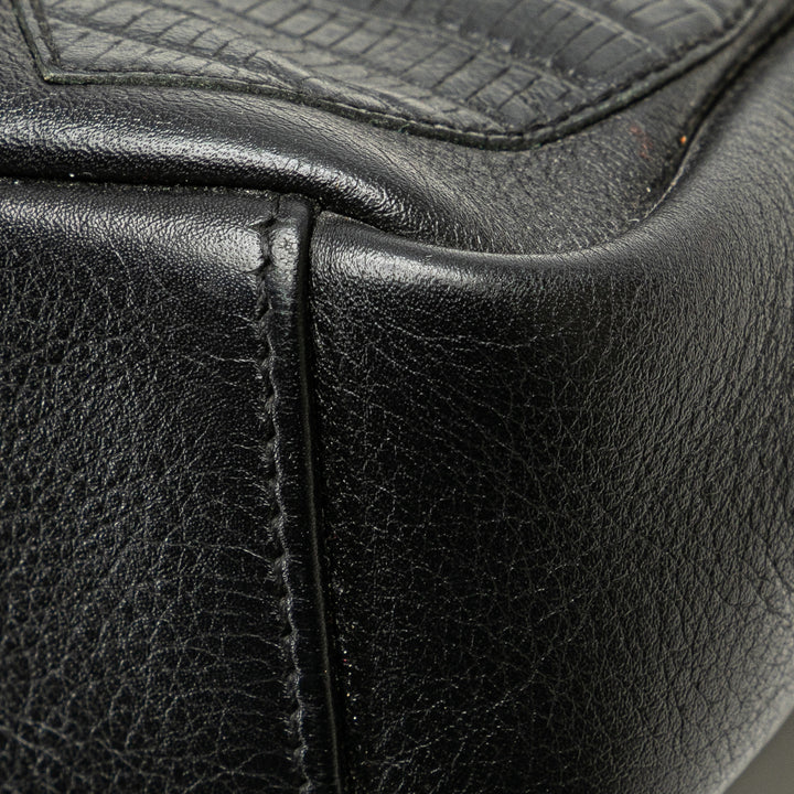 Saint Laurent Medium Monogram Heart Patchwork Chain Wallet