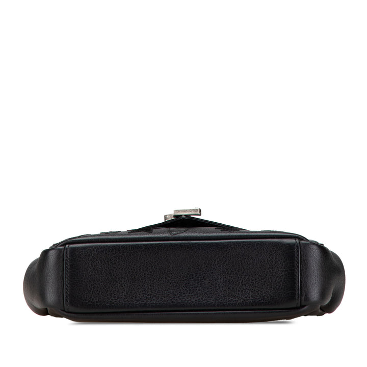 Saint Laurent Medium Monogram Heart Patchwork Chain Wallet