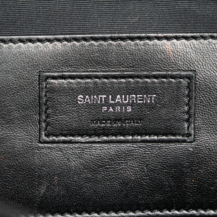 Saint Laurent Medium Monogram Heart Patchwork Chain Wallet
