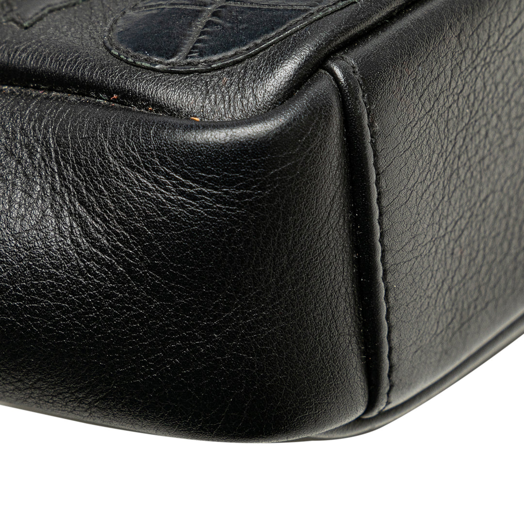 Saint Laurent Medium Monogram Heart Patchwork Chain Wallet