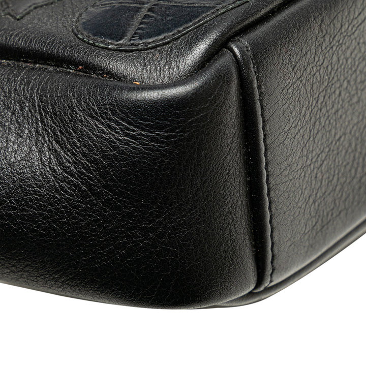 Saint Laurent Medium Monogram Heart Patchwork Chain Wallet