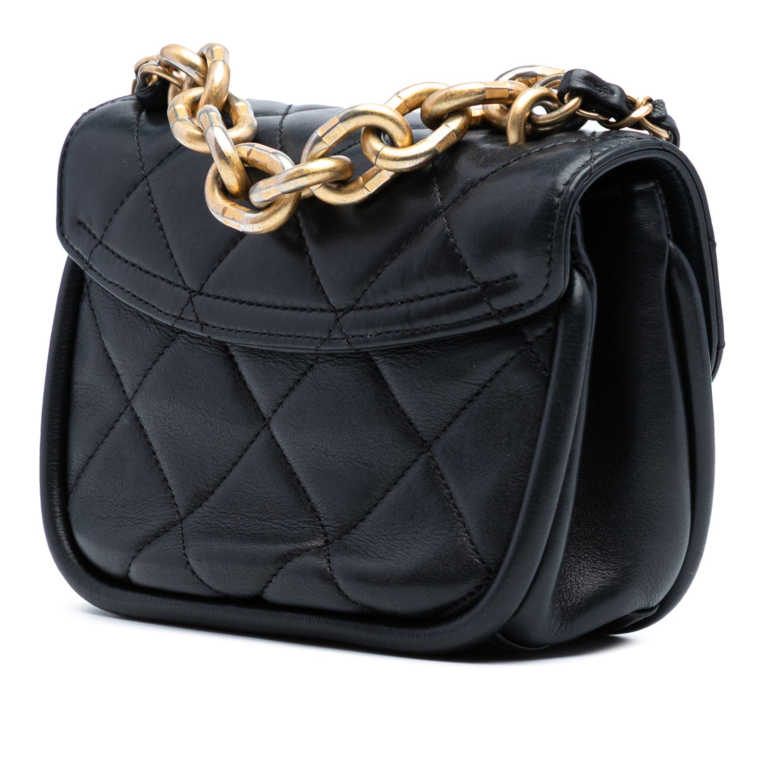 Chanel Matelassé Chaîne à rabat Mini Cuir d'agneau