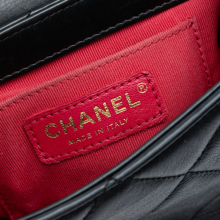 Chanel Matelassé Chaîne à rabat Mini Cuir d'agneau