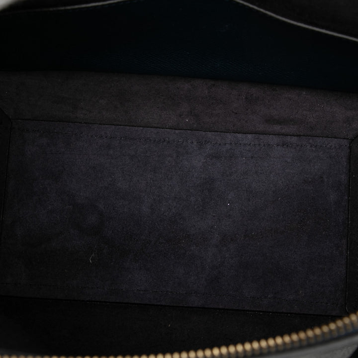 Celine Ceinture grainé Micro Cuir de veau grainé Bleu – vue 4 – GABY PARIS