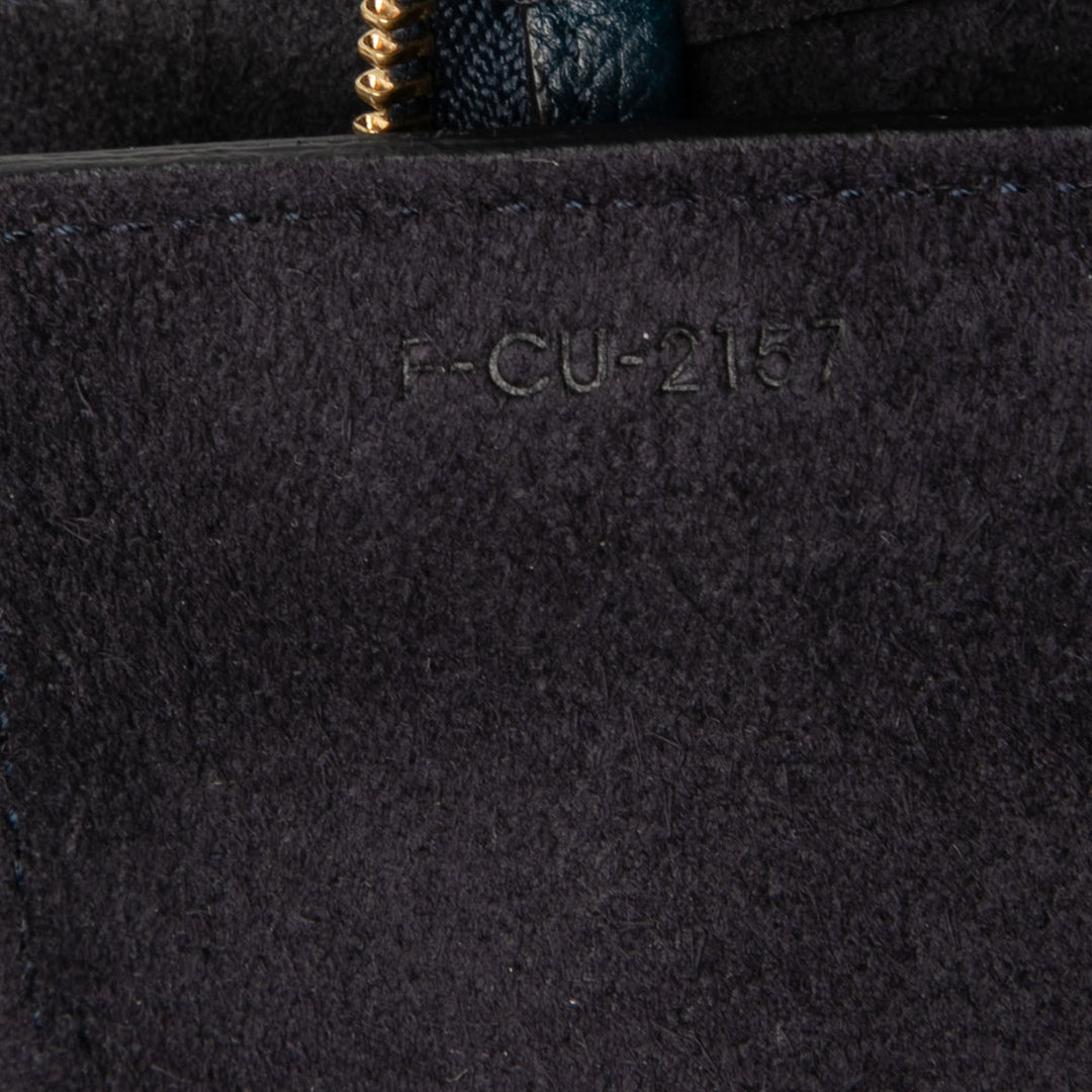Celine Ceinture grainé Micro Cuir de veau grainé Bleu – vue 6 – GABY PARIS