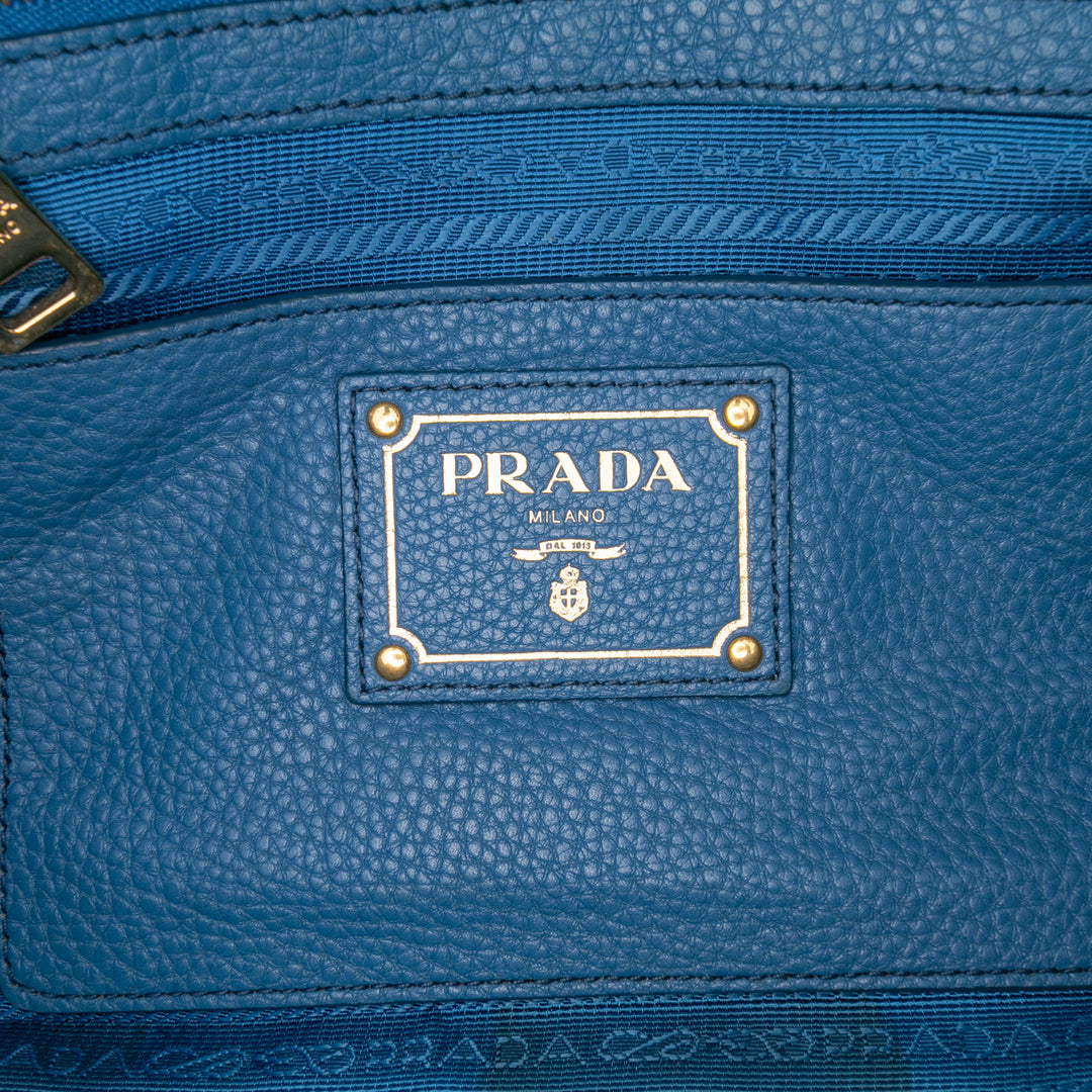 Prada Vitello Daino Open Convertible Cabas