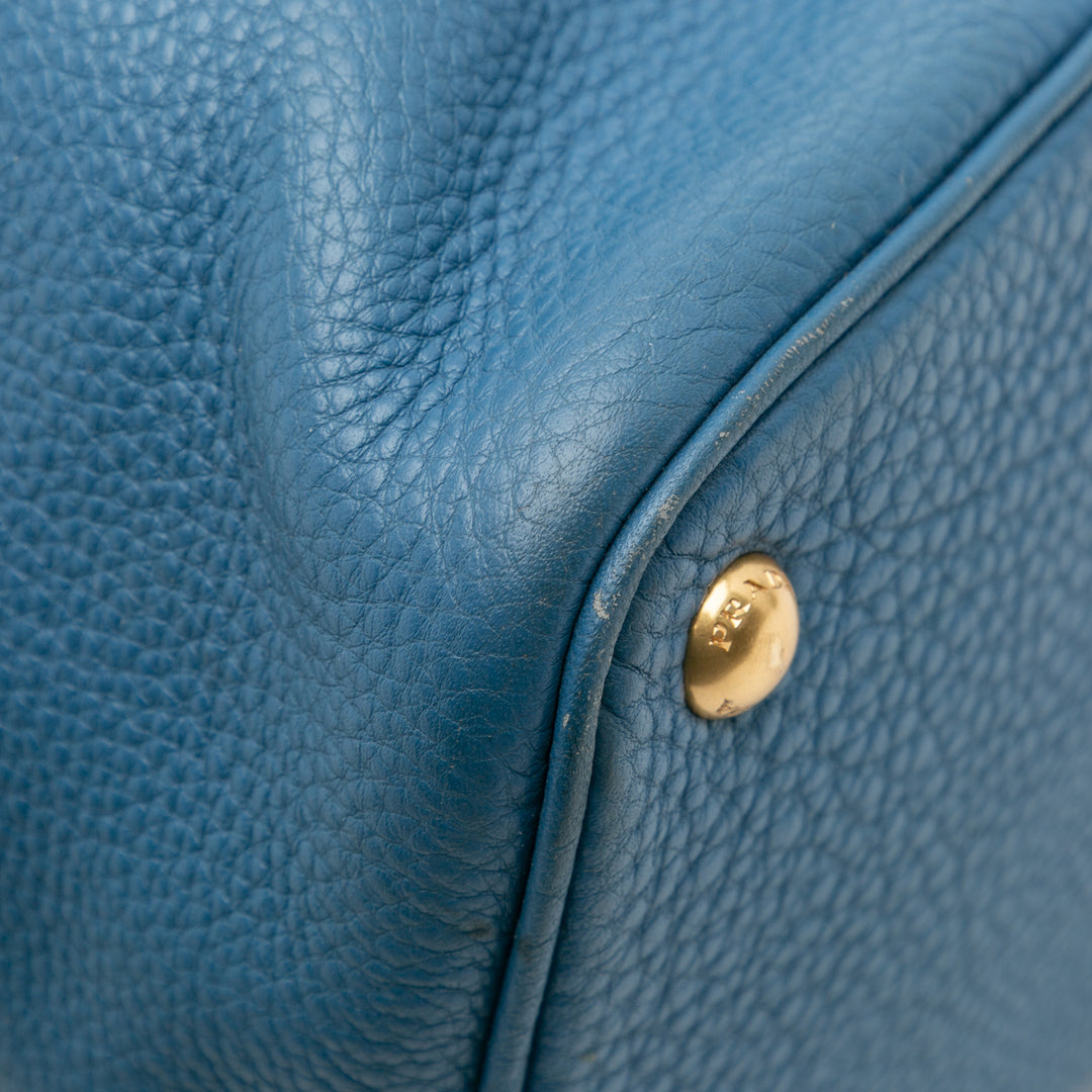 Prada Vitello Daino Open Convertible Cabas