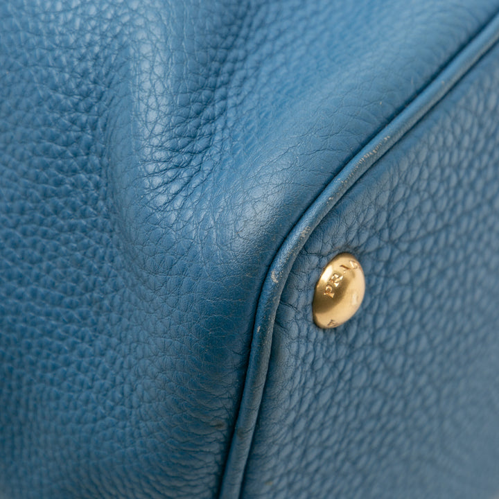 Prada Vitello Daino Open Convertible Cabas