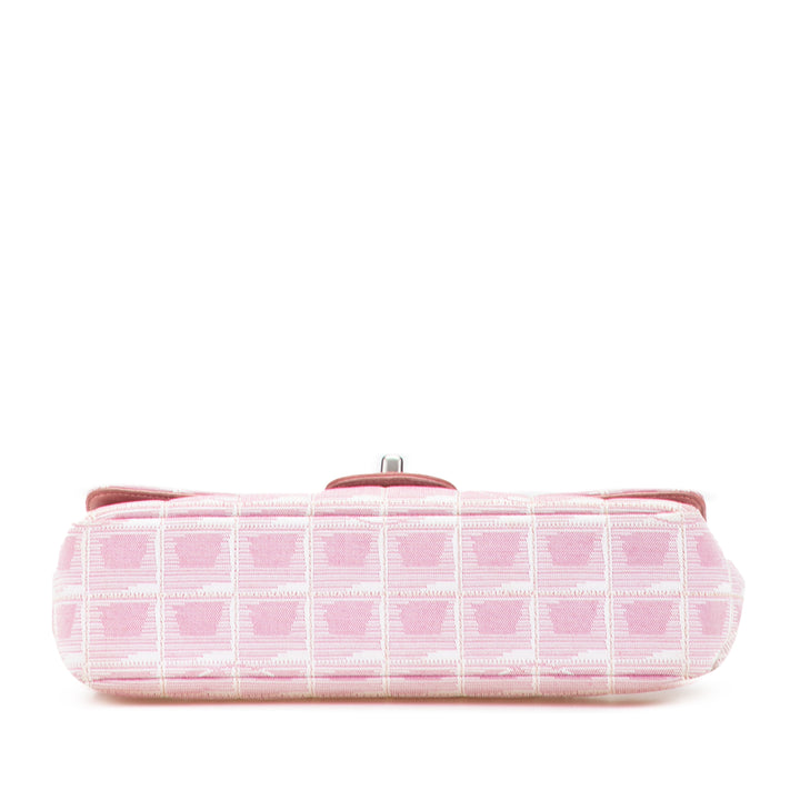Medium New Travel Line Nylon Single Flap Pink - Gaby Paris