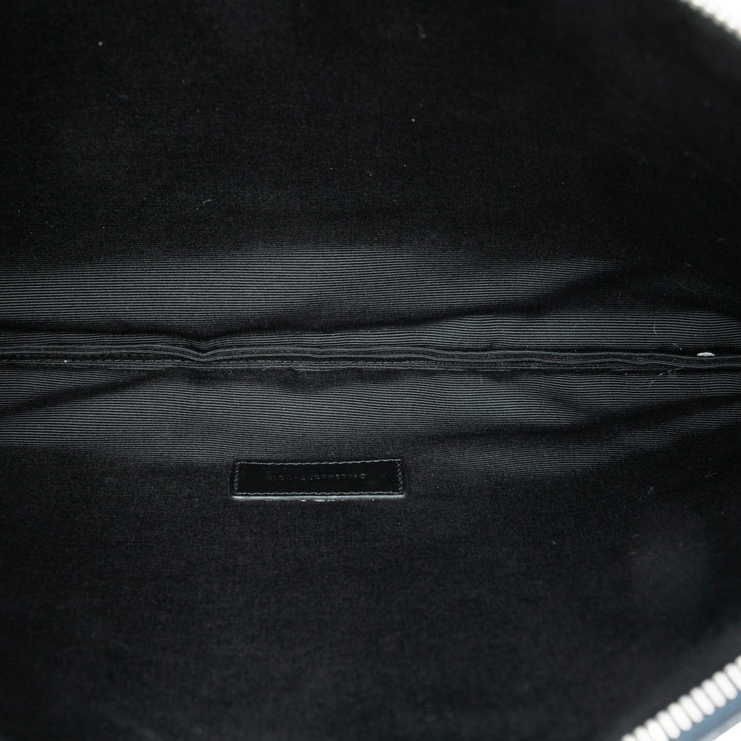 Saint Laurent Grain De Poudre Zip Document Holder