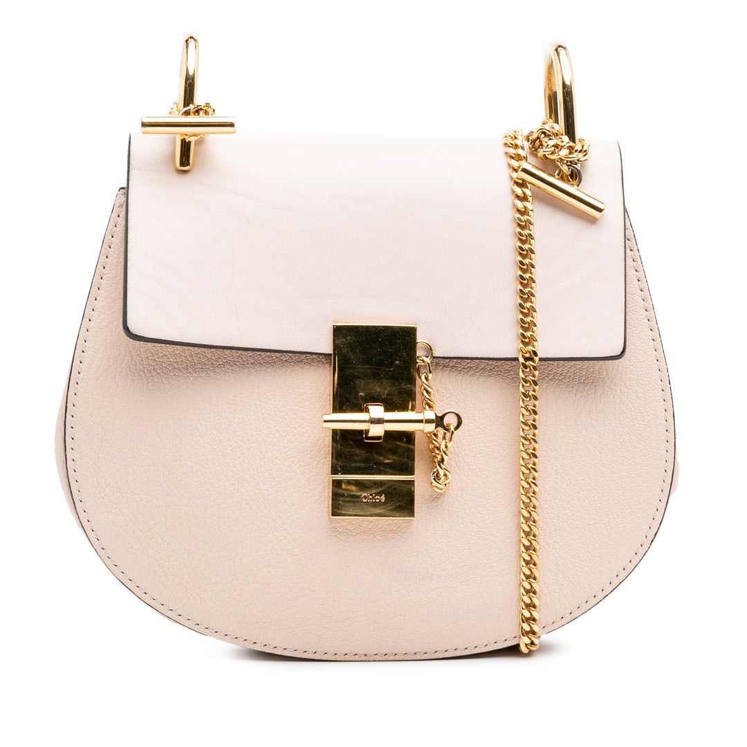 Mini Leather Drew Crossbody Brown - Gaby Paris