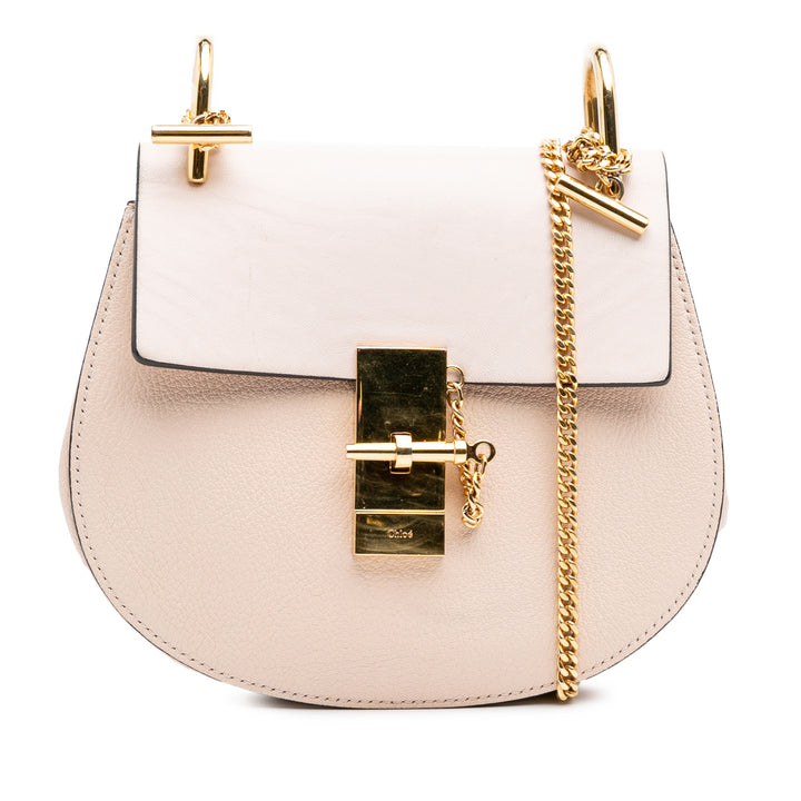 Mini Leather Drew Crossbody Brown - Gaby Paris