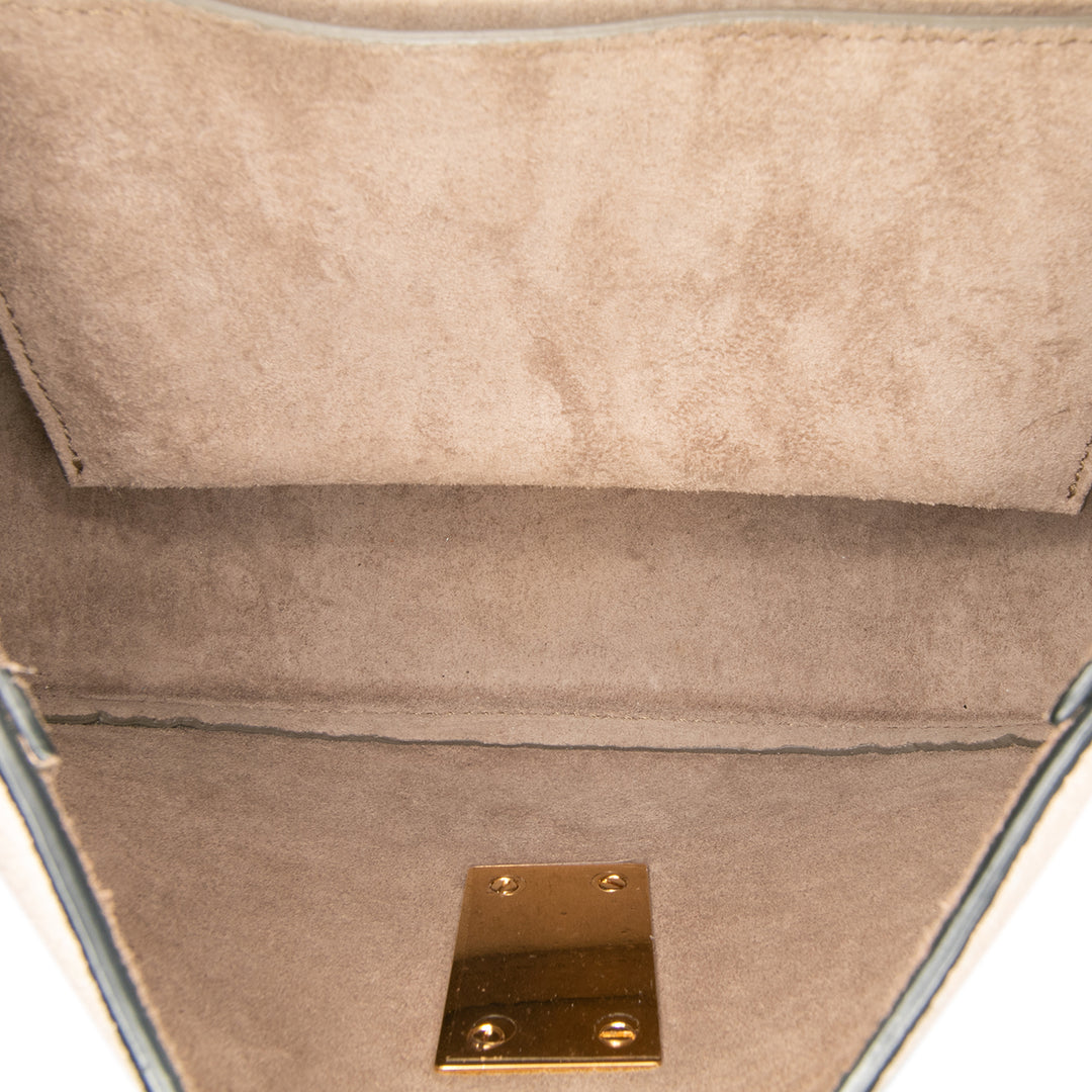 Mini Leather Drew Crossbody Brown - Gaby Paris