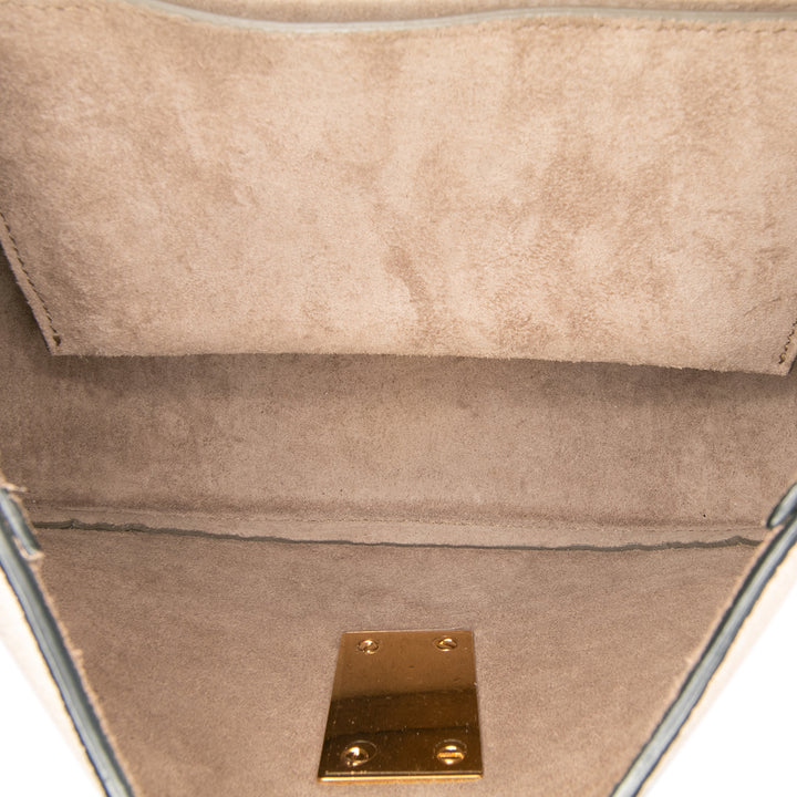 Mini Leather Drew Crossbody Brown - Gaby Paris