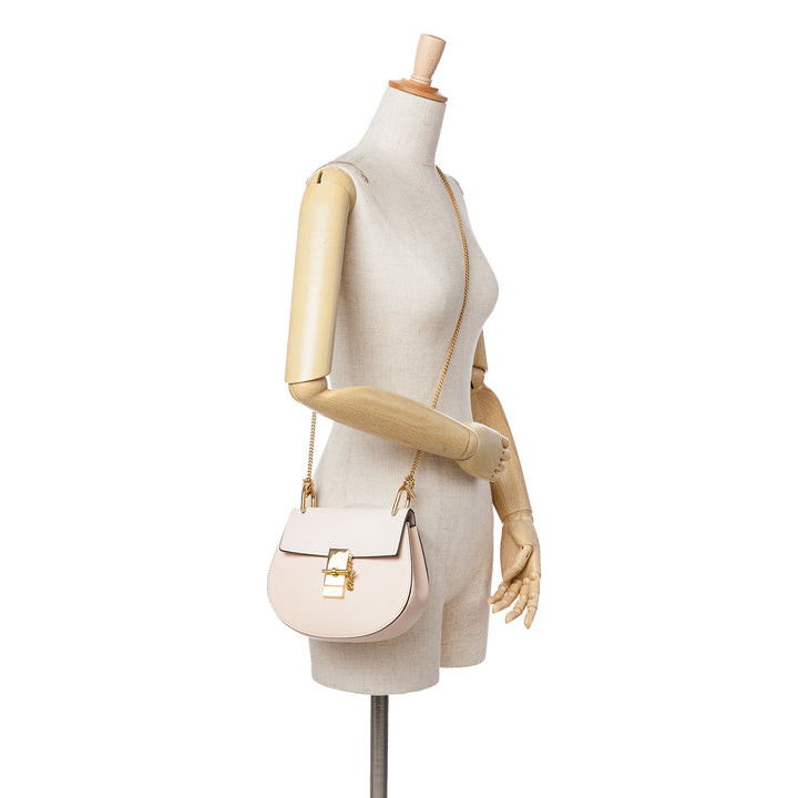 Mini Leather Drew Crossbody Brown - Gaby Paris