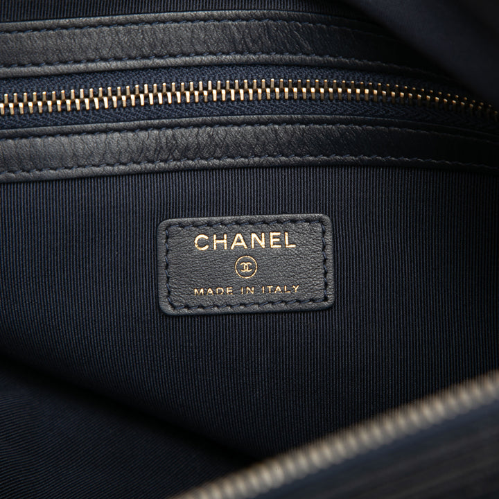 Chanel Large Matelassé Caviar Boy O Étui Pochette