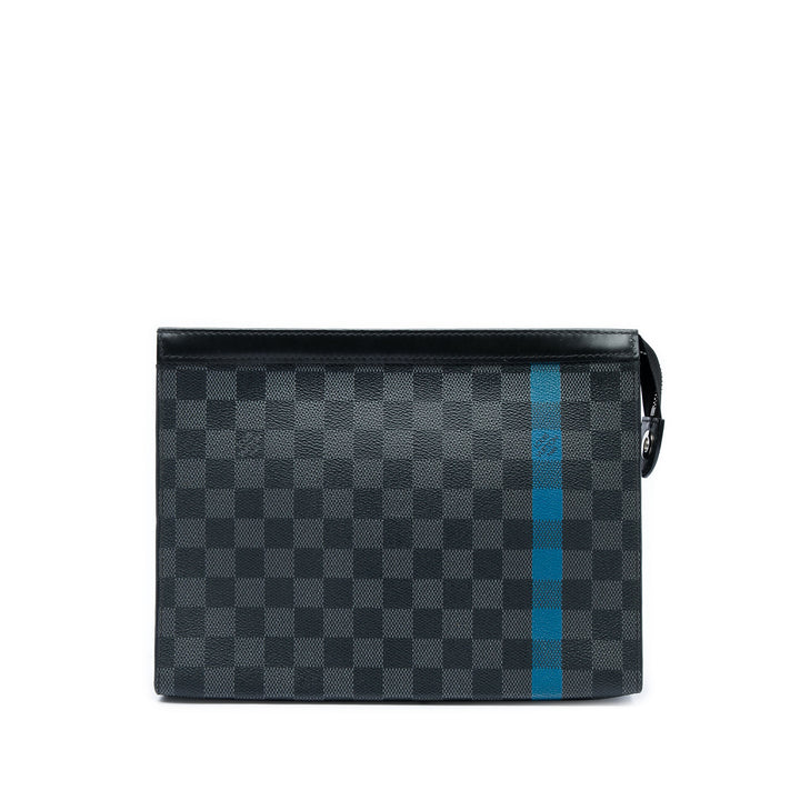 Stripe Pochette Voyage MM Damier Graphite Noir