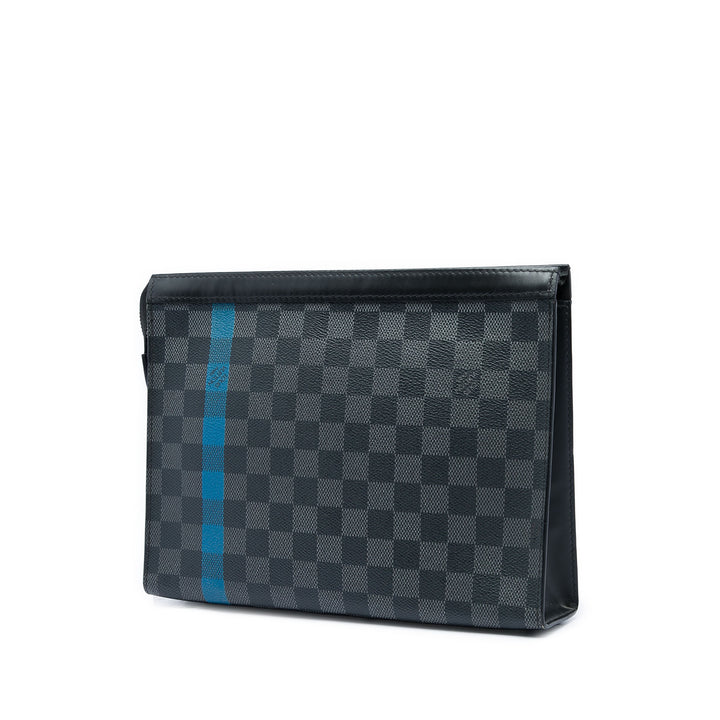 Stripe Pochette Voyage MM Damier Graphite Noir