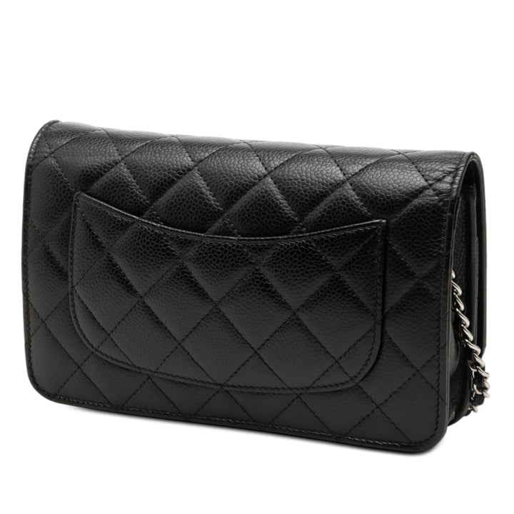 Chanel CC Matelassé Caviar Wallet on Chain
