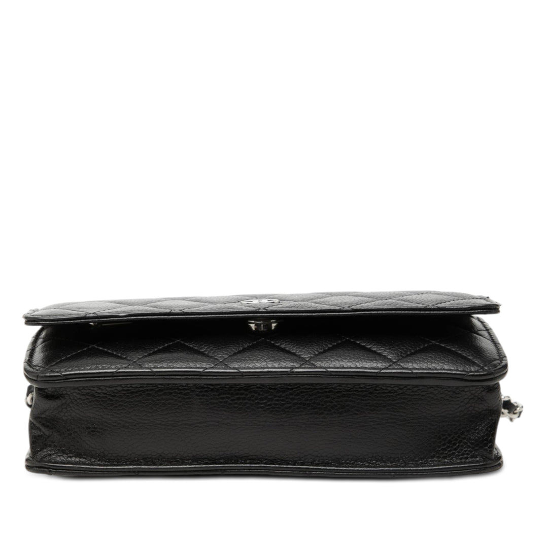 Chanel CC Matelassé Caviar Wallet on Chain