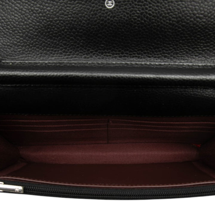 Chanel CC Matelassé Caviar Wallet on Chain