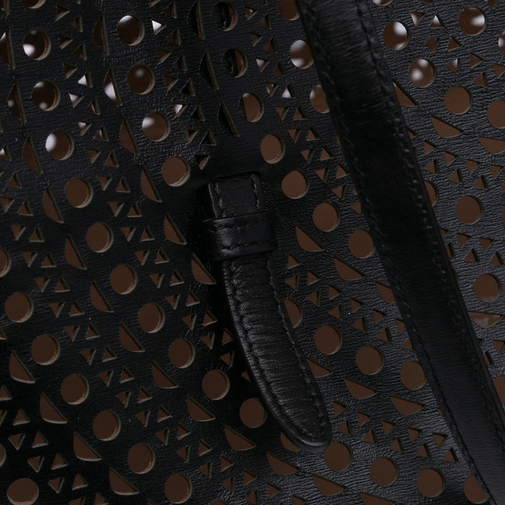 Vienne Calfskin Laser Cut Mina 32 Black - Gaby Paris