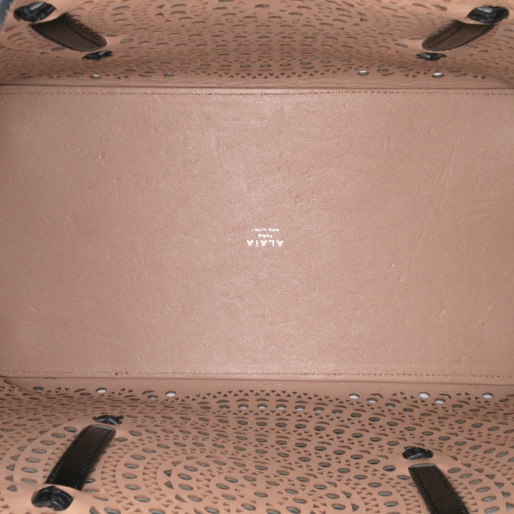 Vienne Calfskin Laser Cut Mina 32 Black - Gaby Paris