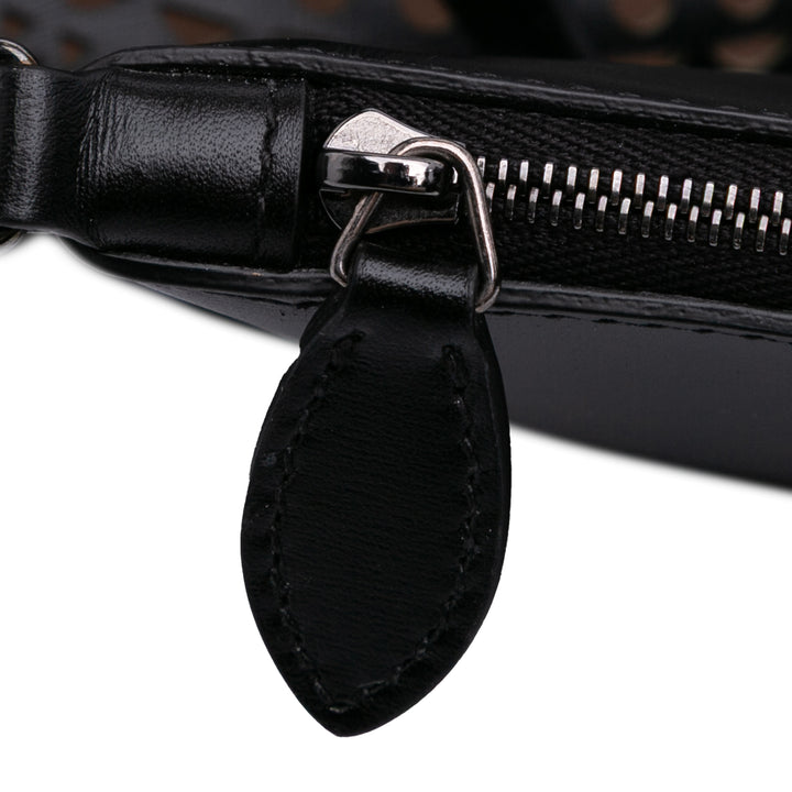 Vienne Calfskin Laser Cut Mina 32 Black - Gaby Paris