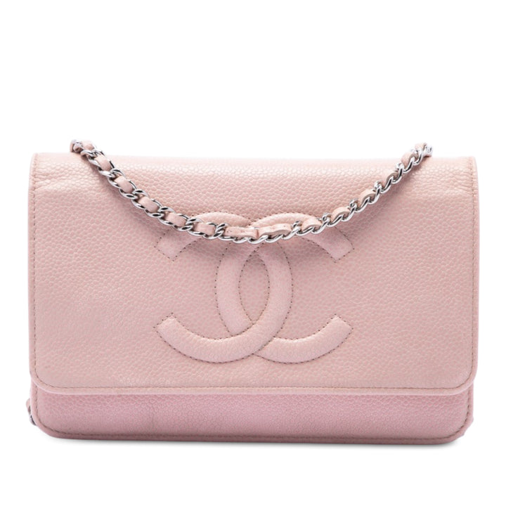 Chanel CC Wallet on Chain Cuir caviar Rose