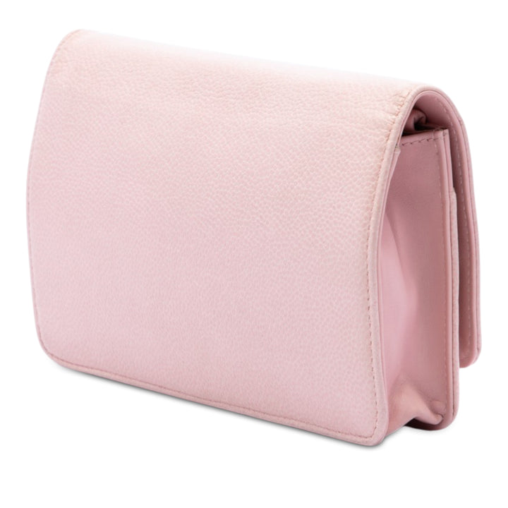 Chanel CC Wallet on Chain Cuir caviar Rose