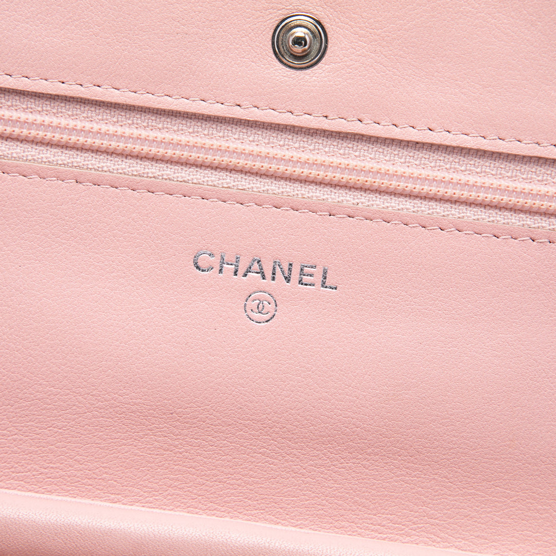 Chanel CC Wallet on Chain Cuir caviar Rose
