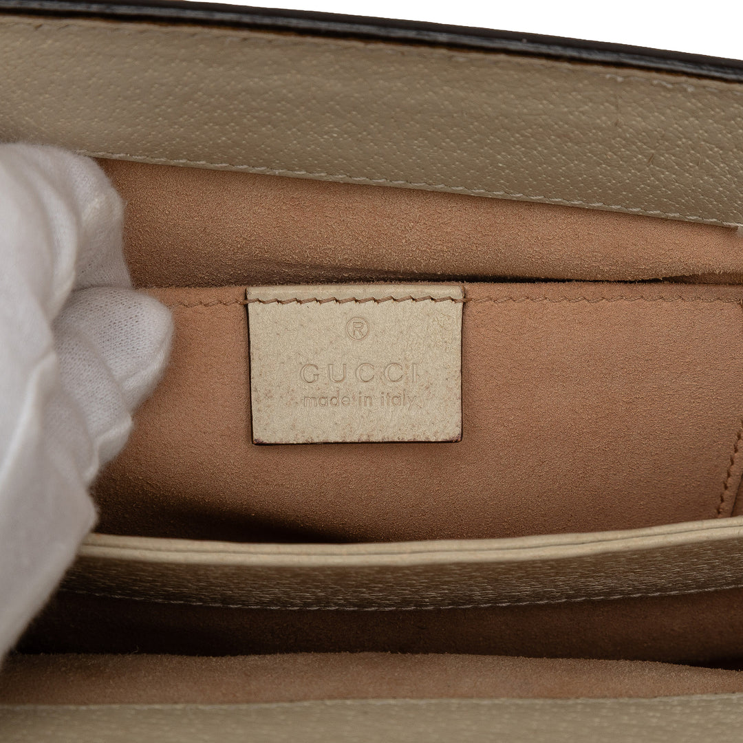 Gucci Small Cuir de veau Web Ophidia Chain Sac porté croisé
