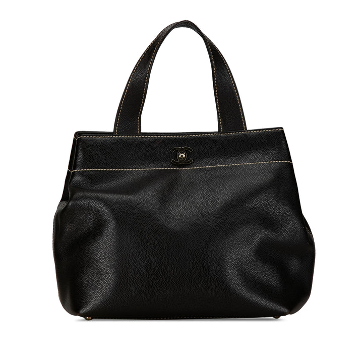 CC Caviar Tote Black - Gaby Paris