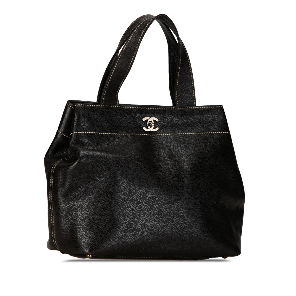 CC Caviar Tote Black - Gaby Paris