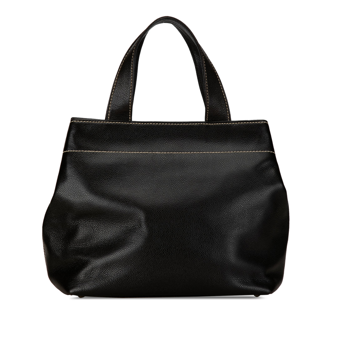 CC Caviar Tote Black - Gaby Paris