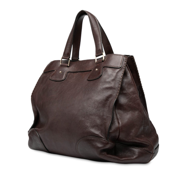 Celine Cuir Orlov Sac cartable Marron – GABY PARIS Authentique