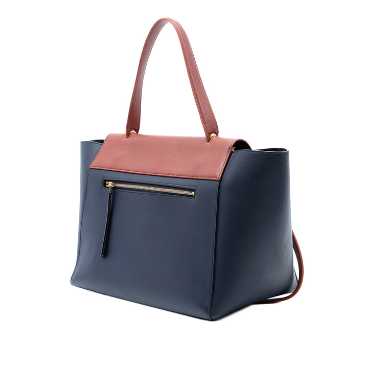 Celine Bicolore Sac ceinture Mini Cuir de veau lisse Bleu – vue 2 – GABY PARIS