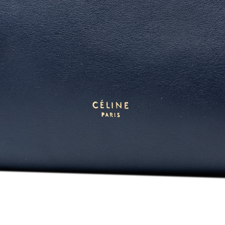 Celine Bicolore Sac ceinture Mini Cuir de veau lisse Bleu – vue 5 – GABY PARIS