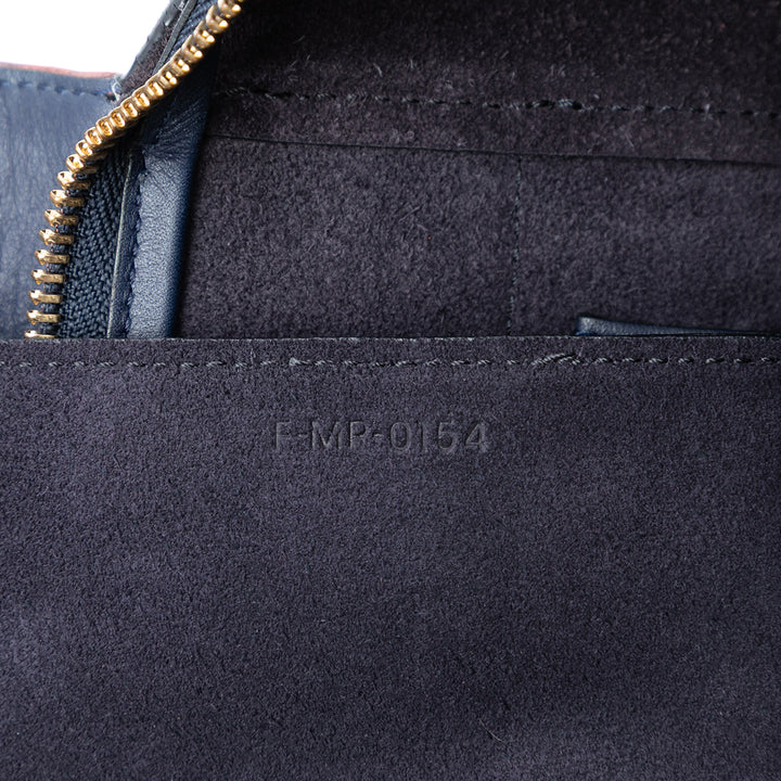 Celine Bicolore Sac ceinture Mini Cuir de veau lisse Bleu – vue 6 – GABY PARIS