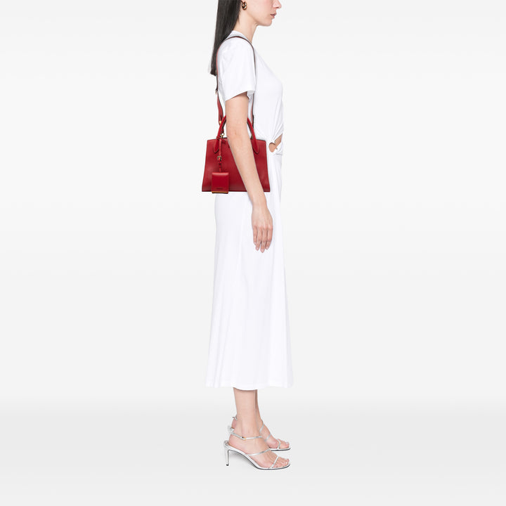 Prada Small Saffiano Cuir Monochrome anse supérieure Cabas