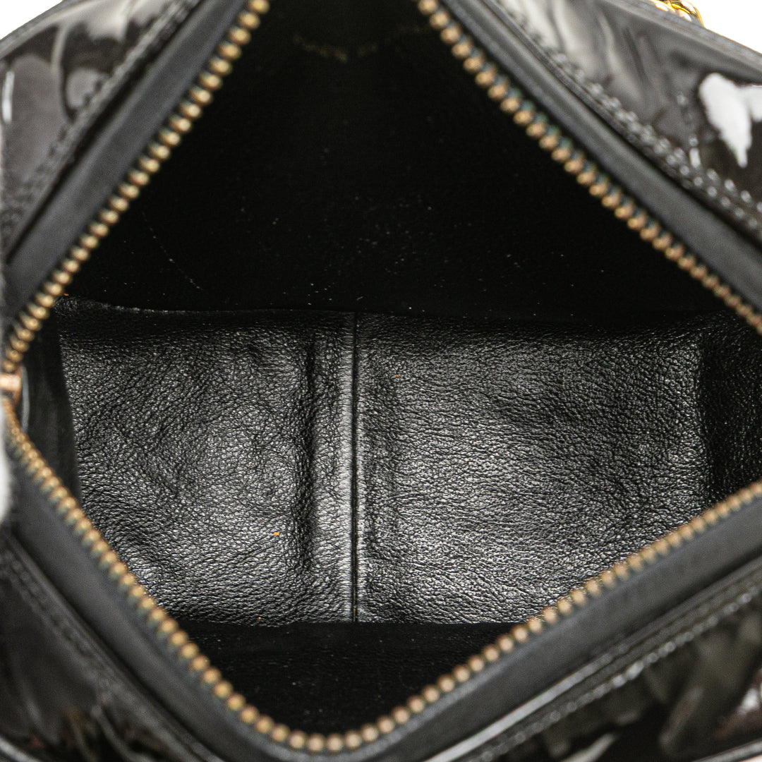 CC Patent Tassel Camera Bag Black - Gaby Paris