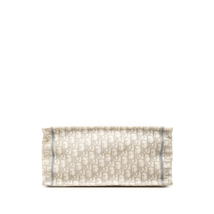 Dior Book Tote brodé Moyen Oblique Gris – vue 3 – GABY PARIS