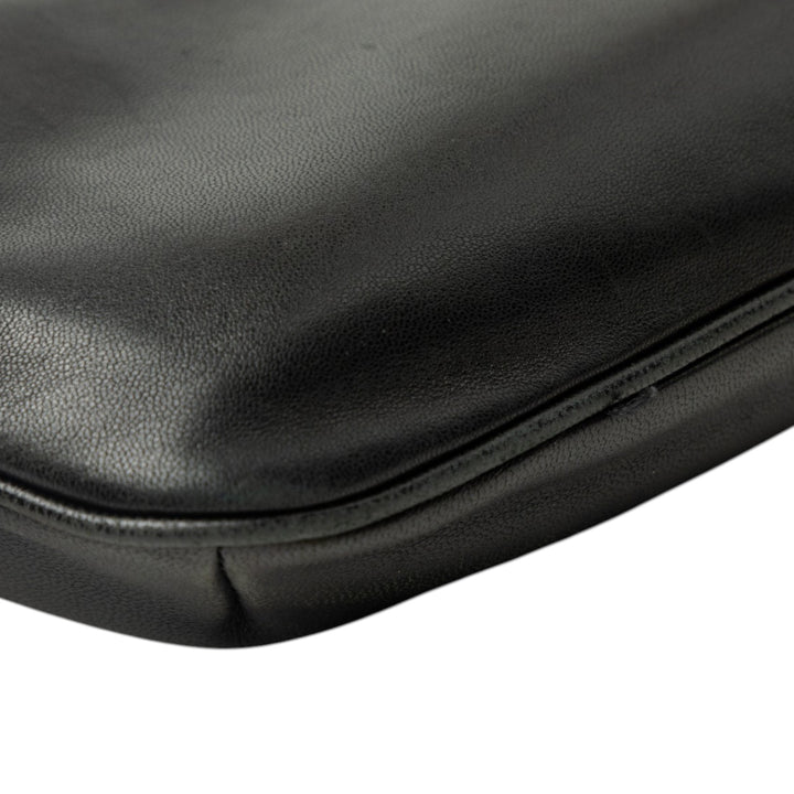 Sac ceinture Cuir de veau lisse Noir