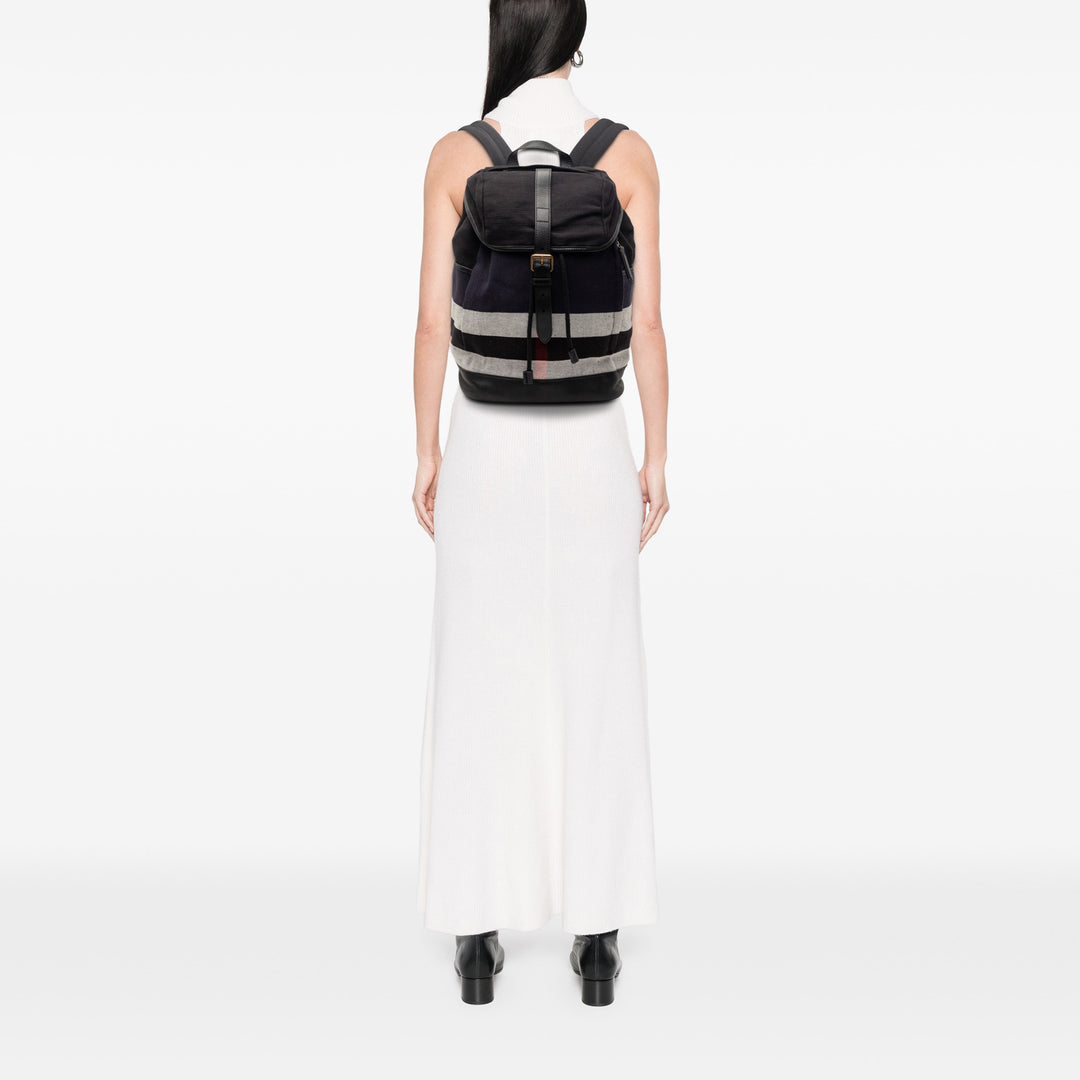 Burberry Mega Check Toile Drifton Sac à dos
