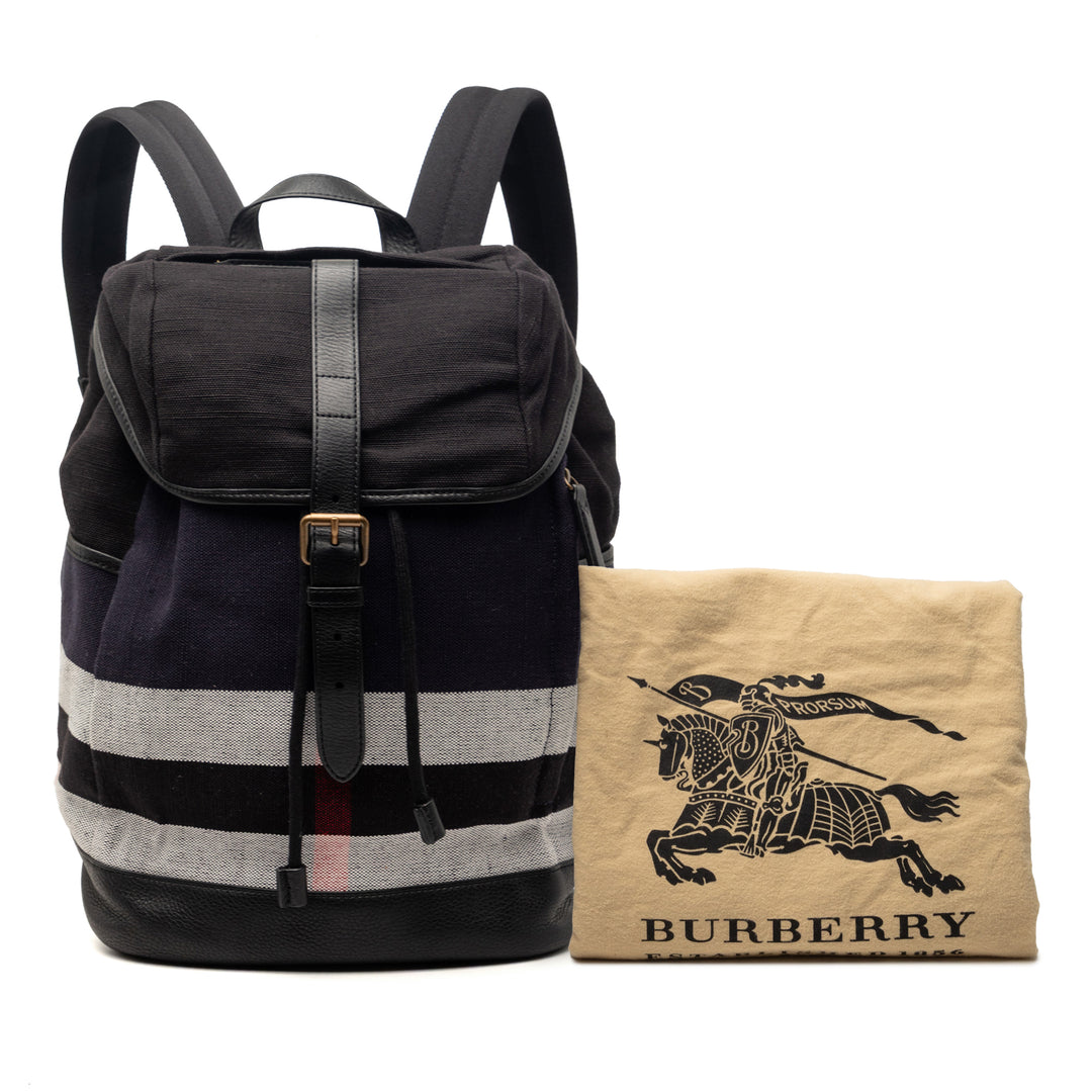 Burberry Mega Check Toile Drifton Sac à dos