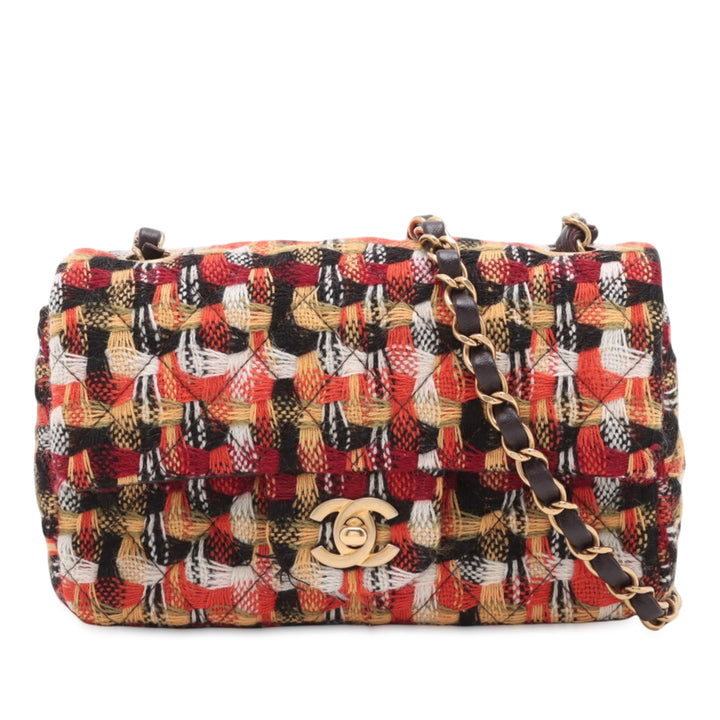 Chanel Mini Rectangular Classic Tweed Simple rabat