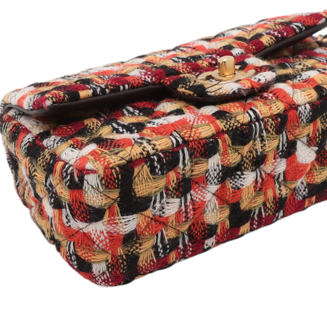 Chanel Mini Rectangular Classic Tweed Simple rabat