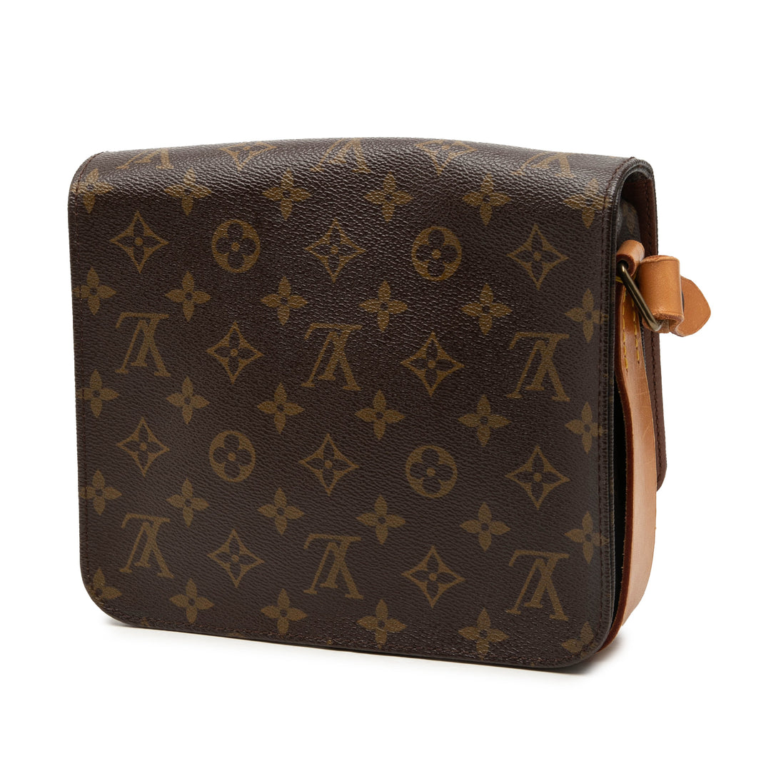 Louis Vuitton Sac bandoulière Cartouchiere Monogram MM Marron – vue 2 – GABY PARIS